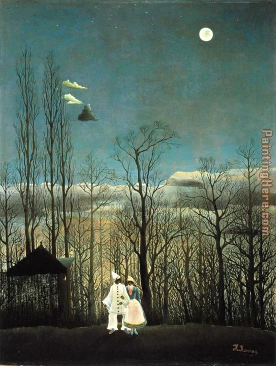 Carnival Evening painting - Henri Rousseau Carnival Evening art painting